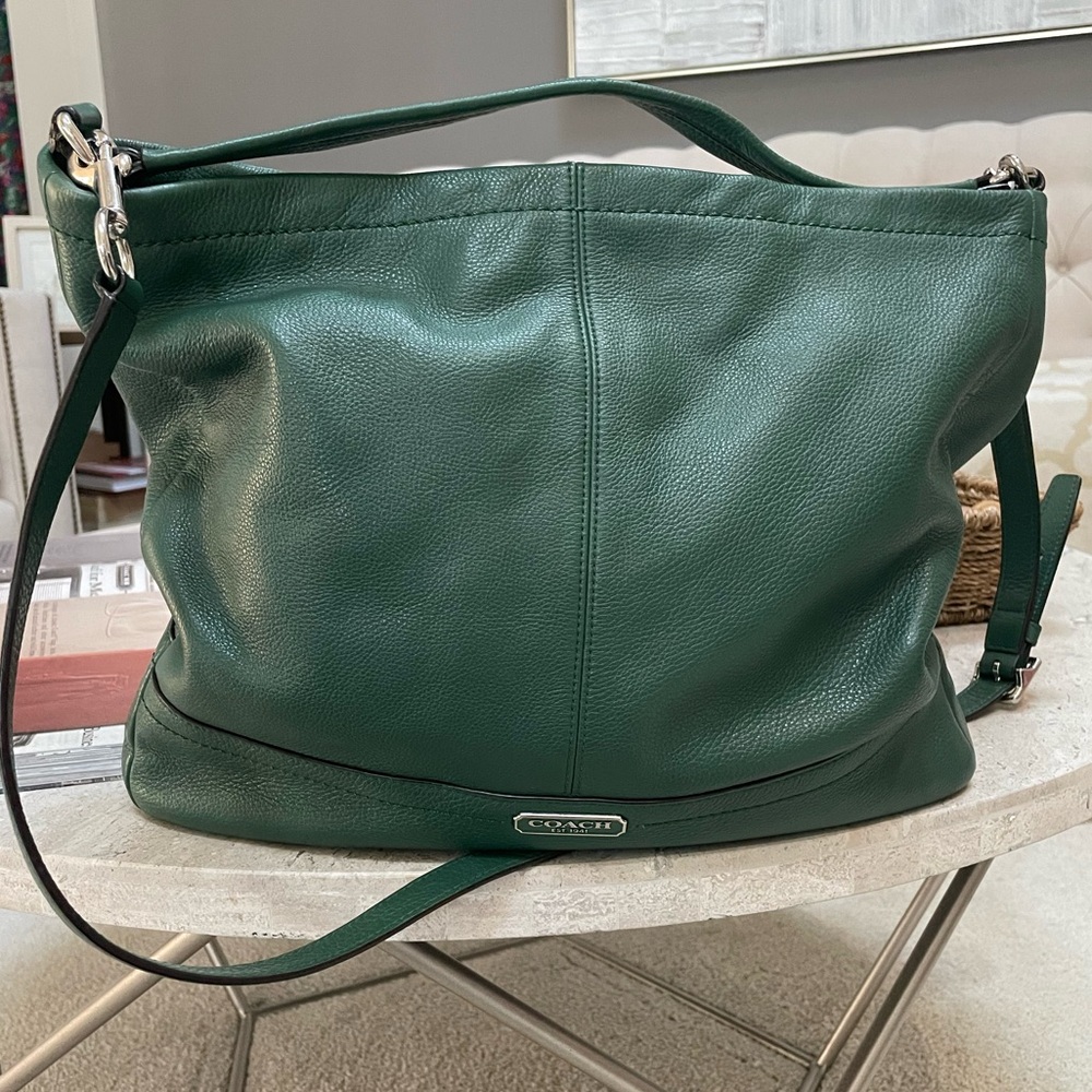 Price reduced! COACH PARK HOBO F23923 Green